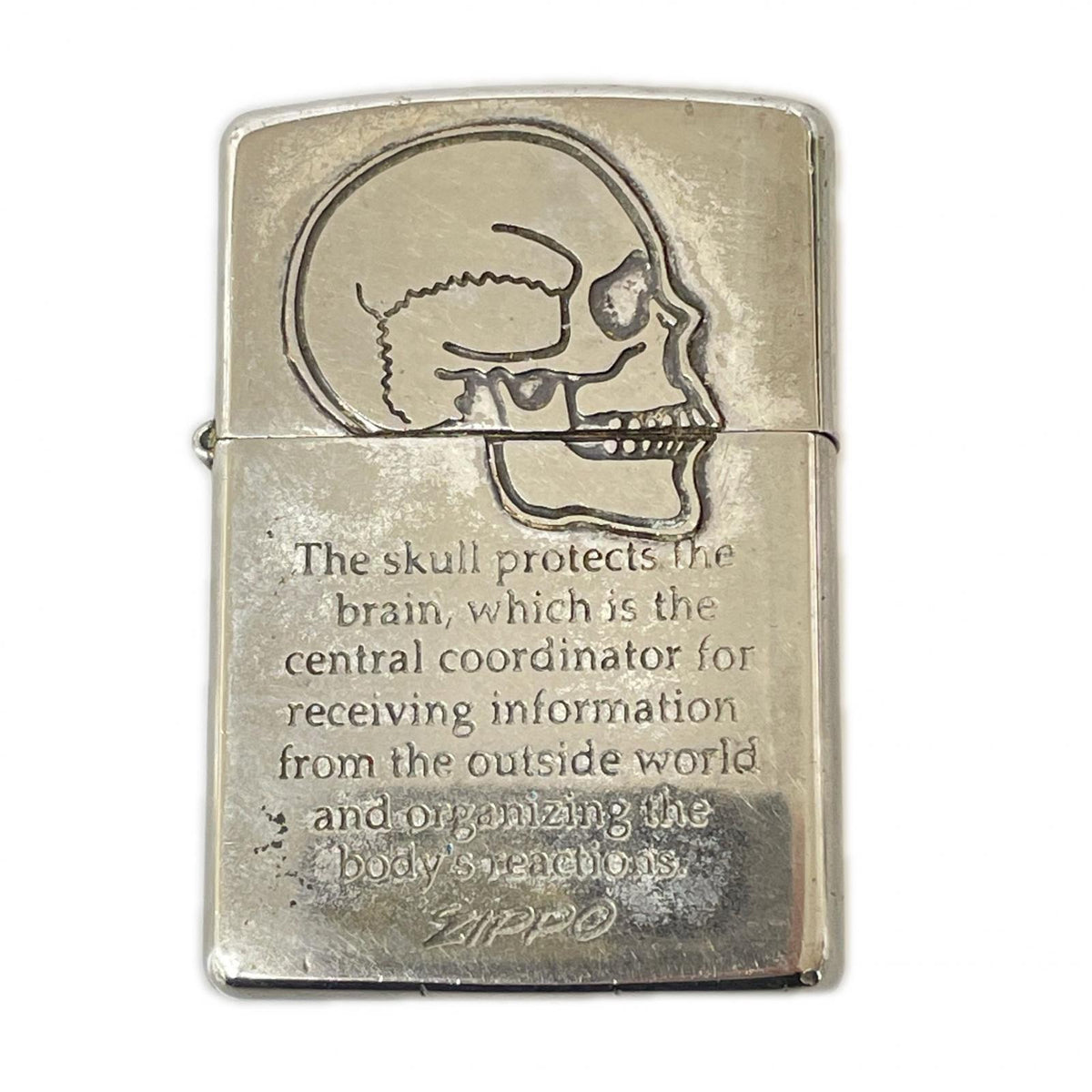 ライター SKULL X シルバー