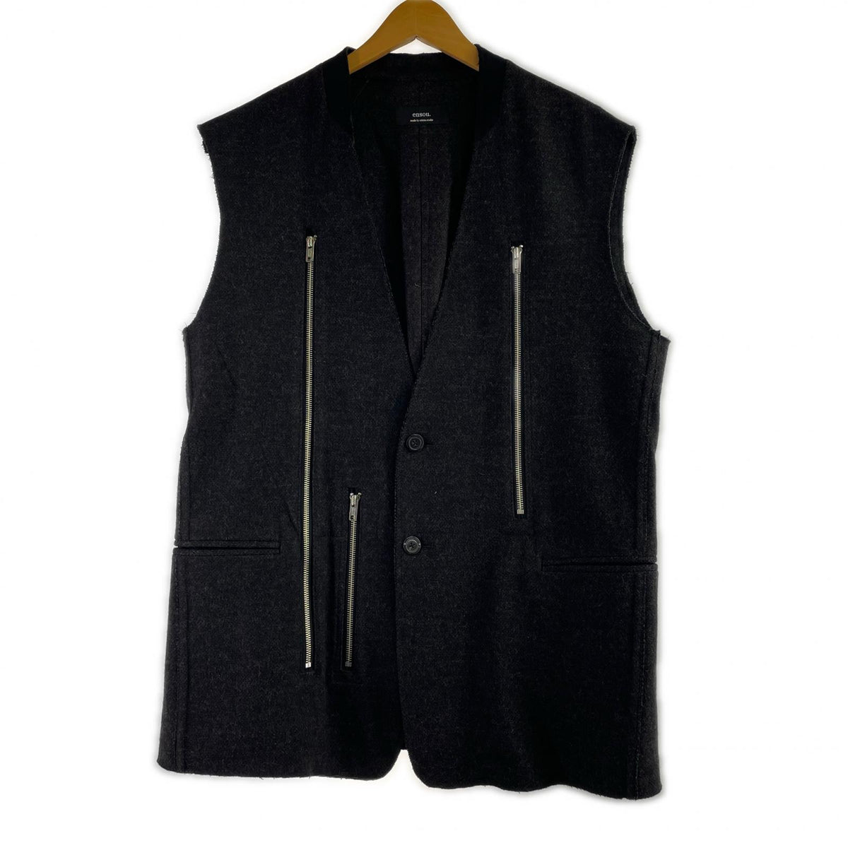 ジャケット ensou ex-three zip sleeveless Jacket M