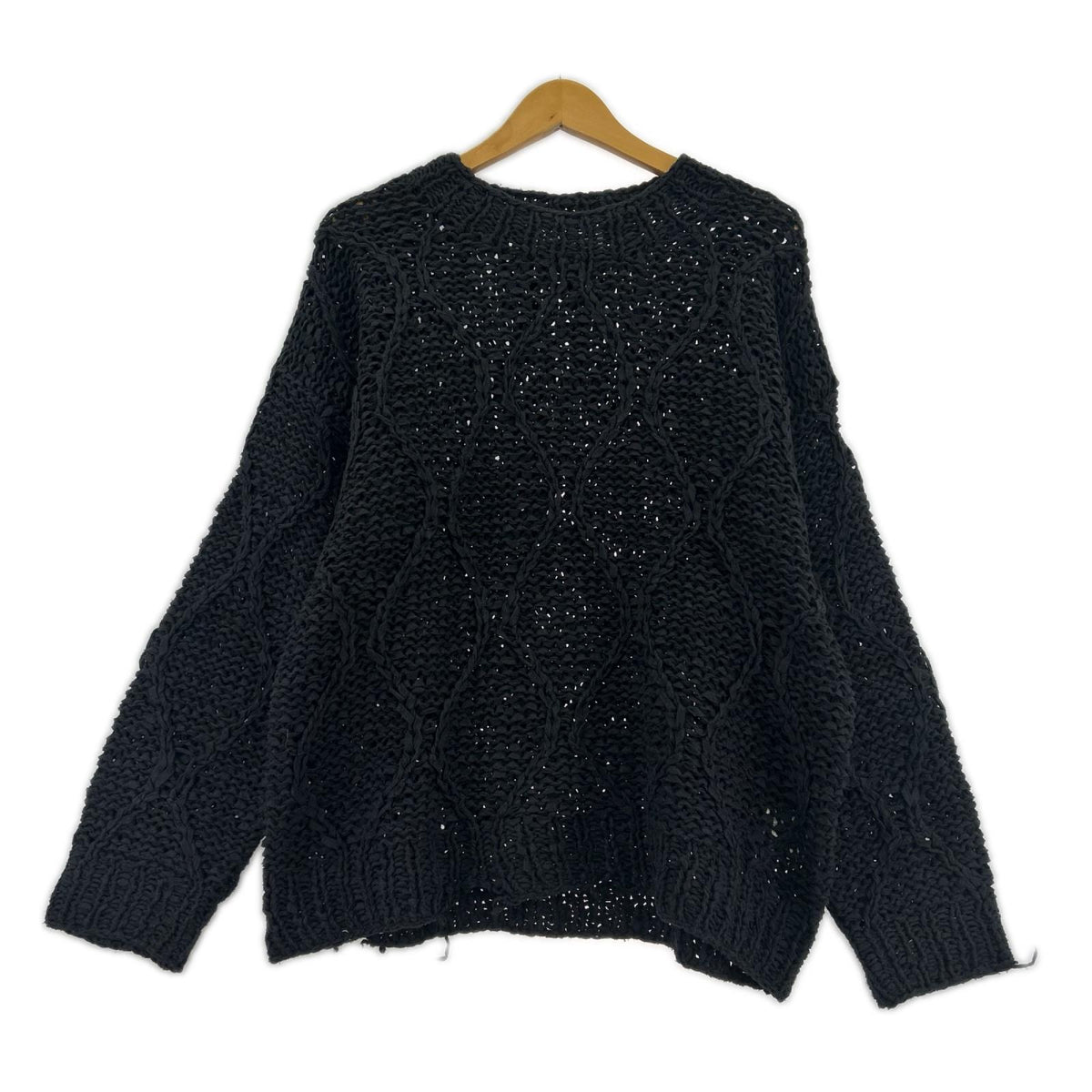 ニット GourdPattern Hand Knitted Crewneck 1 ブラック
