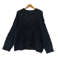 ニット GourdPattern Hand Knitted Crewneck 1 ブラック