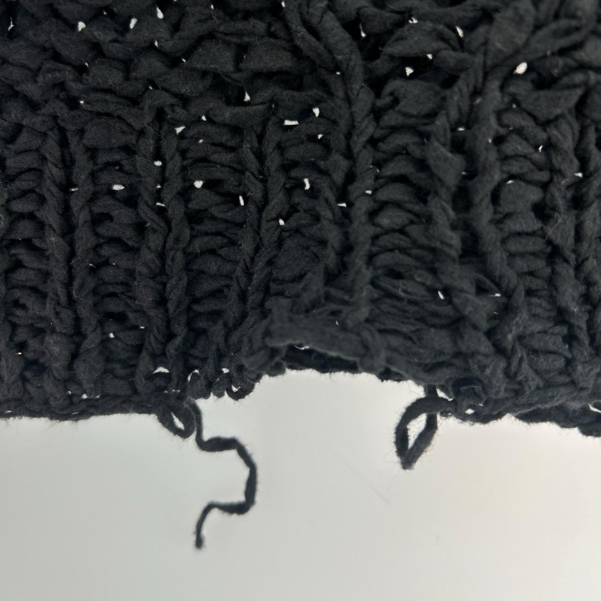 ニット GourdPattern Hand Knitted Crewneck 1 ブラック