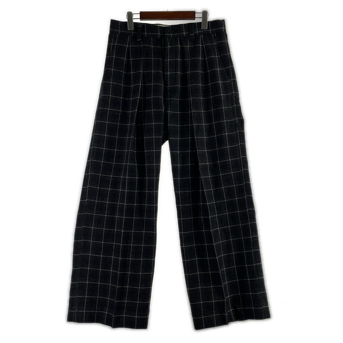 パンツ ensou. 2B doni’s trouser　ﾁｪｯｸｽﾗｯｸｽ L グレー