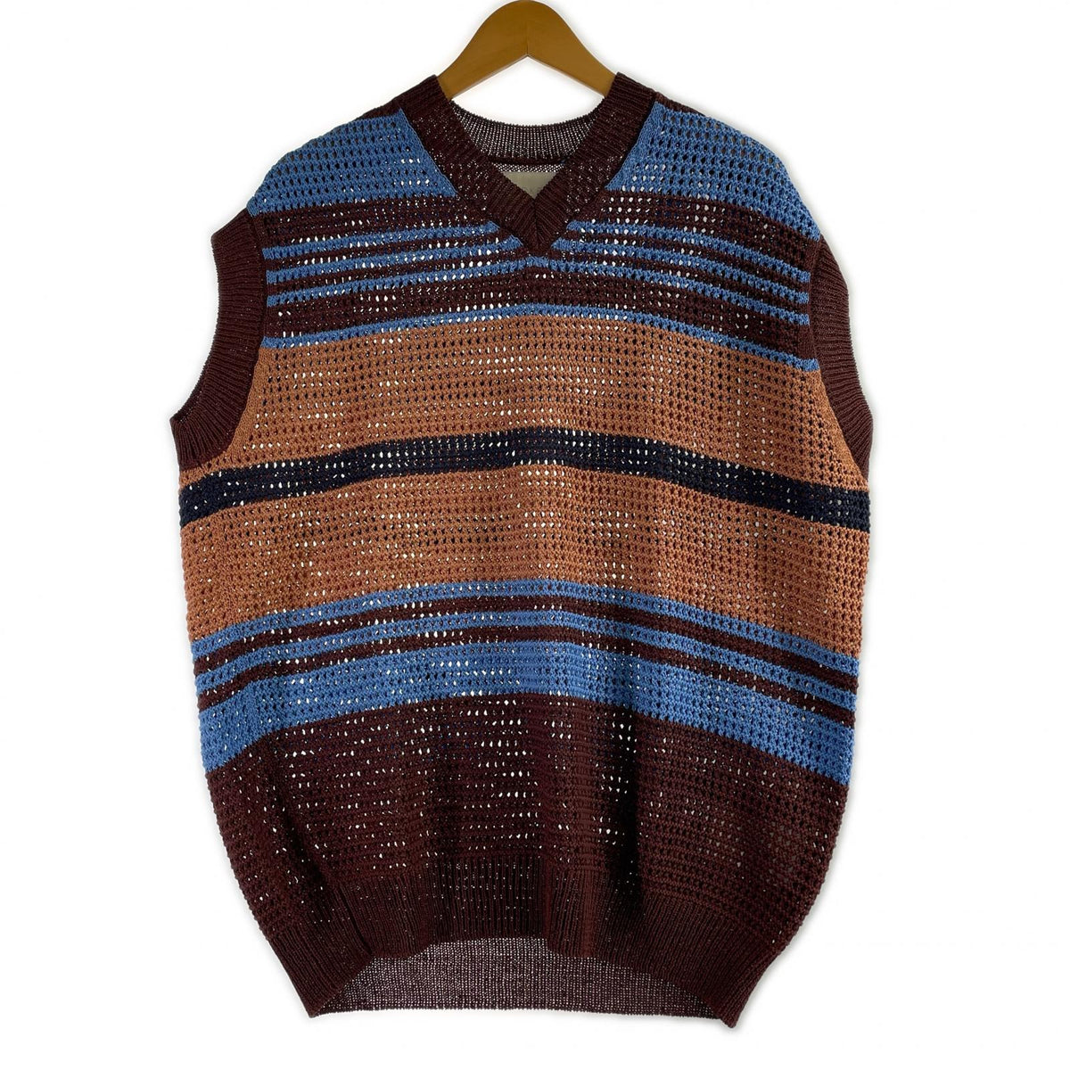 ニット 24SS BORDER MESH KNIT VEST 2