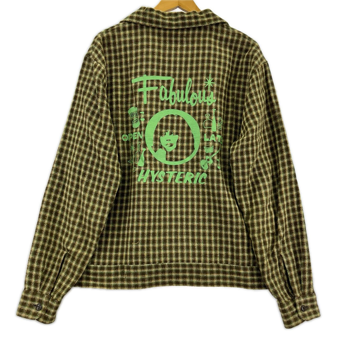 ジャケット FAB HYSTERIC ﾊﾟﾅﾏｼｬﾂ 緑 M M グリーン
