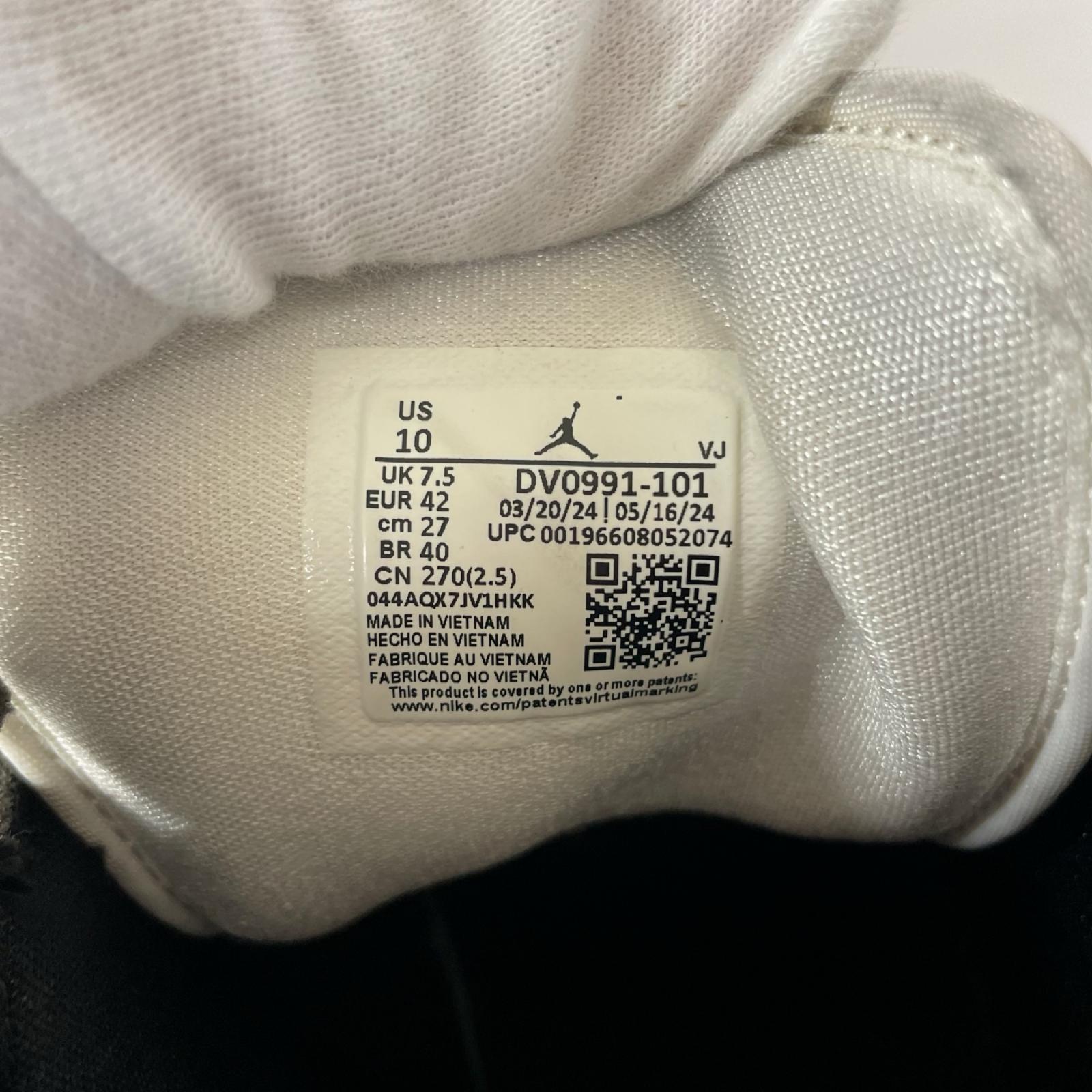 スニーカー AIR JORDAN 1 MID BLACK US10 27.0cm 27cm (US9 UK8 1/2 EU44)