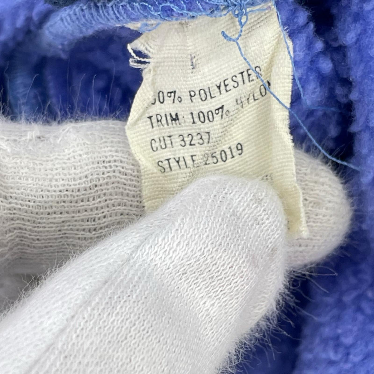 ジャケット 80s USA製 ﾌﾙｼﾞｯﾌﾟ ﾌﾘｰｽｼﾞｬｹｯﾄ 青 (11/12) ブルー