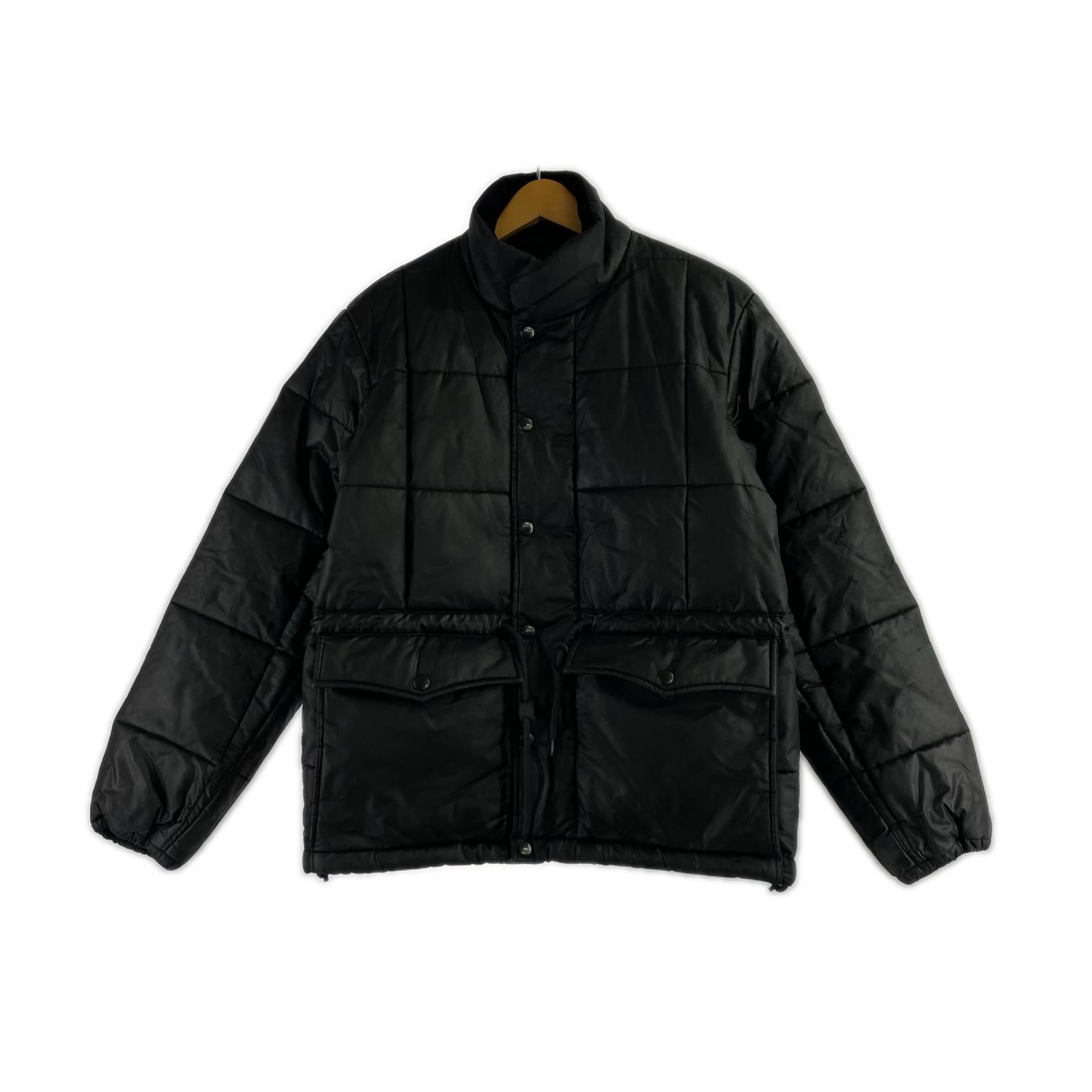 ダウンジャケット ADDICT CLOTHES WAXED COTTONQUILTEDJACKET 38 ブラック