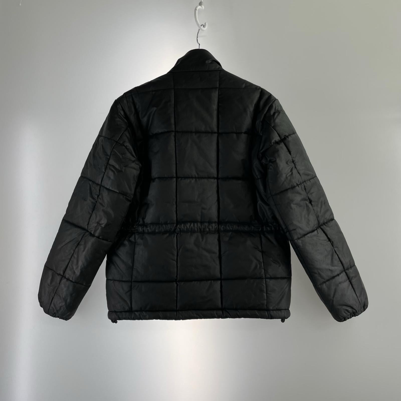 ダウンジャケット ADDICT CLOTHES WAXED COTTONQUILTEDJACKET 38 ブラック