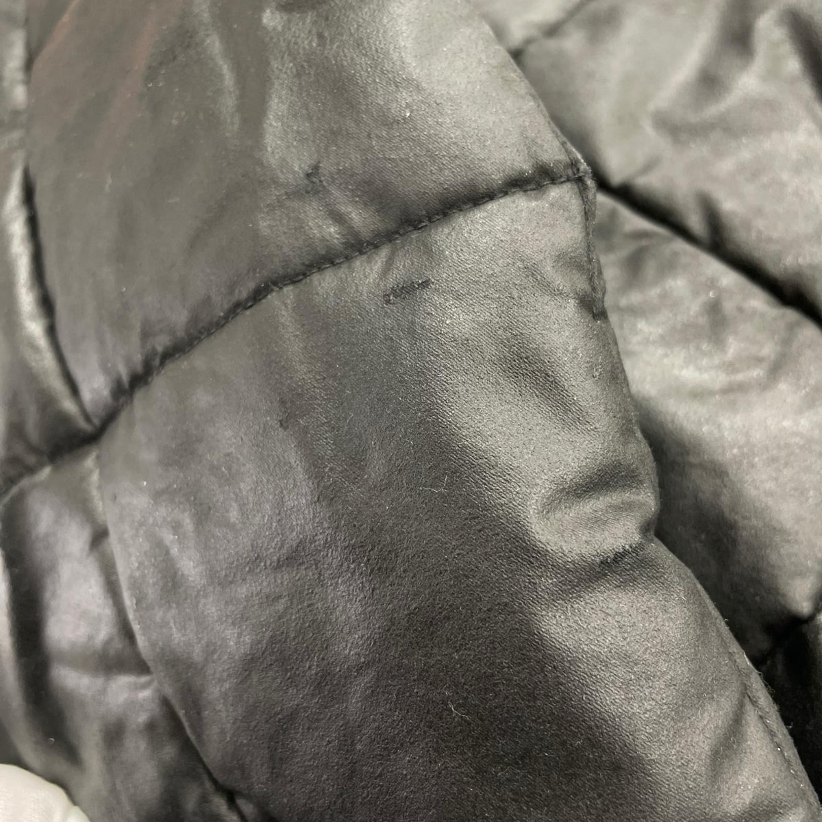 ダウンジャケット ADDICT CLOTHES WAXED COTTONQUILTEDJACKET 38 ブラック