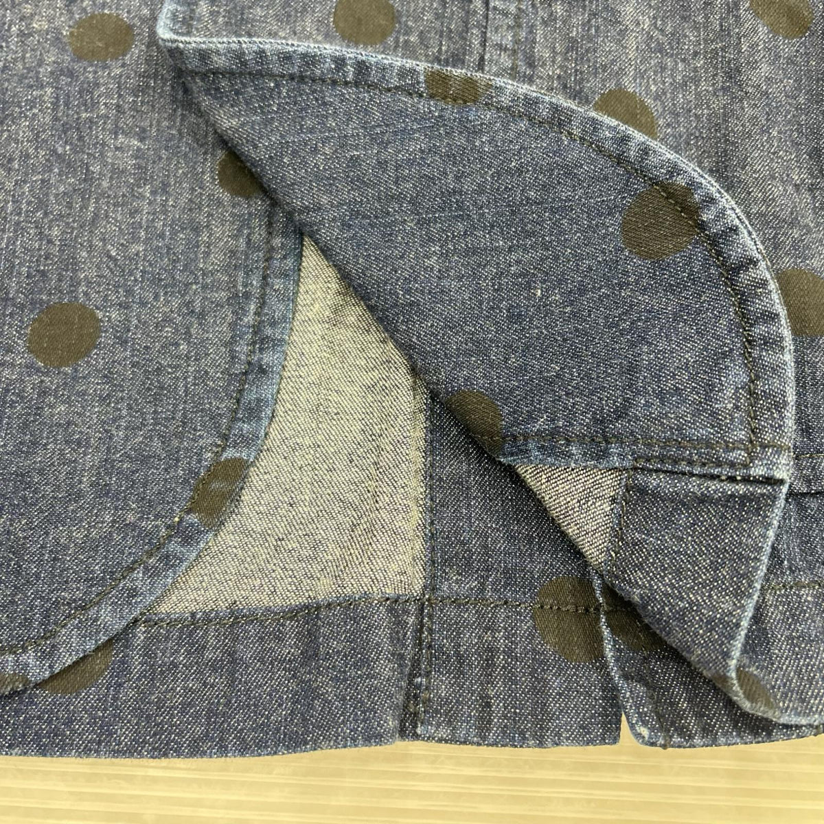 テーラードジャケット COMME des GARCONS SHIRT 水玉 M ネイビー