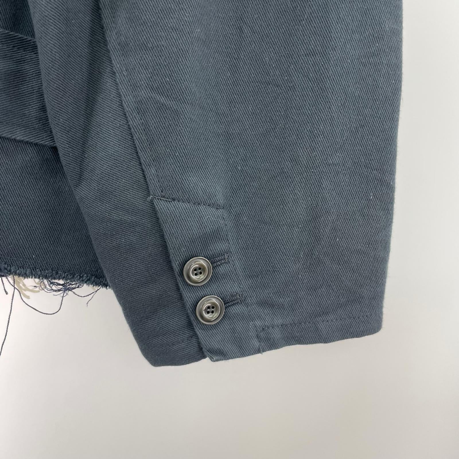 ジャケット 21SS10JK39 SILK CHINO CUT-OFF JACKET 紺 M M ネイビー