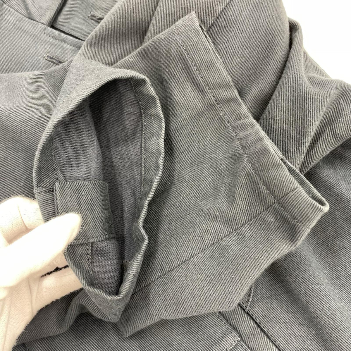 ジャケット 21SS10JK39 SILK CHINO CUT-OFF JACKET 紺 M M ネイビー