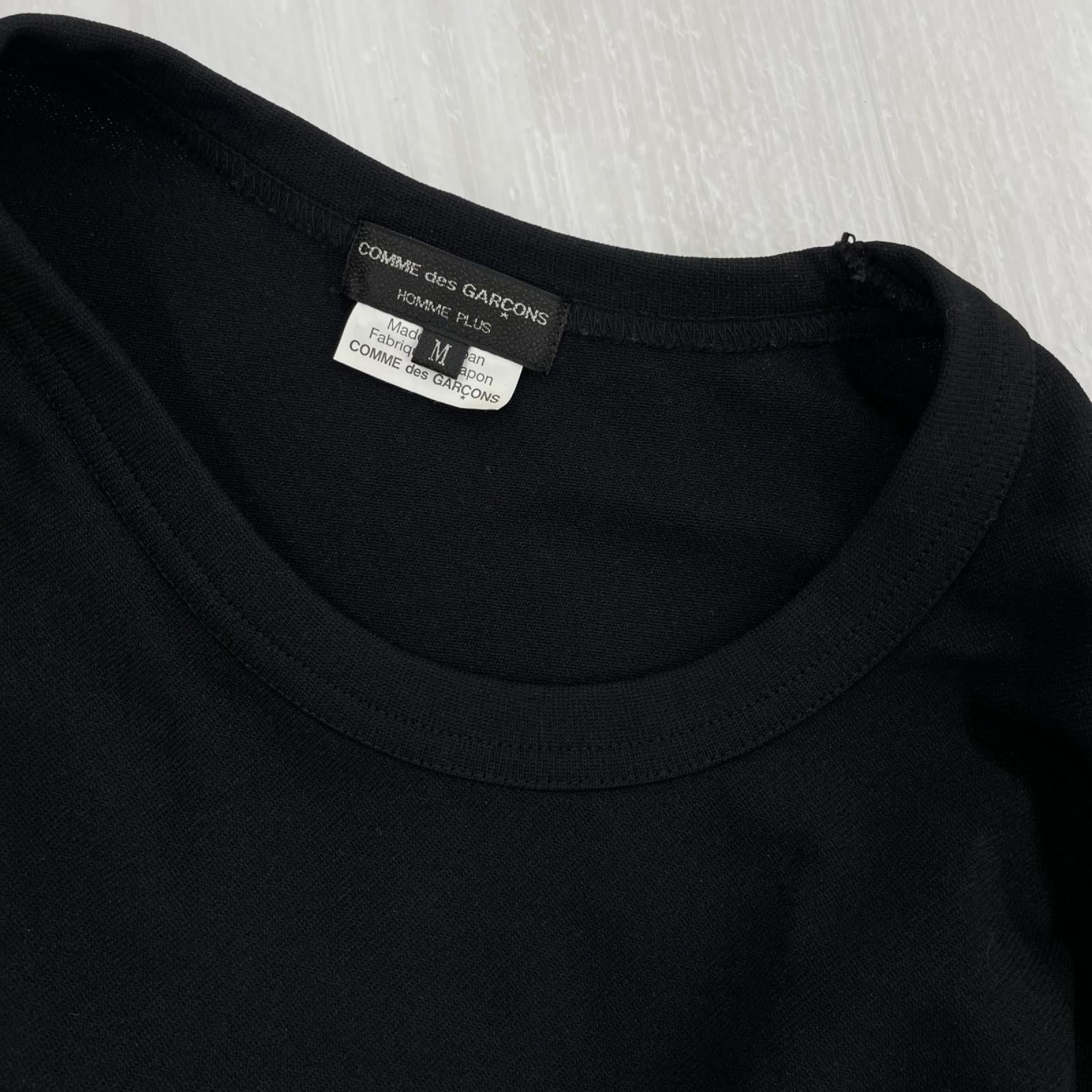半袖Ｔシャツ HOMME PLUS PP-T033 ポリ 黒 M M ブラック