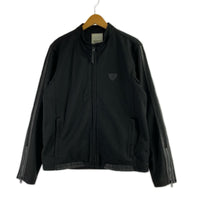 ジャケット kadoya ﾄﾝﾝﾌﾟｿﾝ　ﾒｯｼｭｼﾞｬｹｯﾄ　黒 LL ブラック