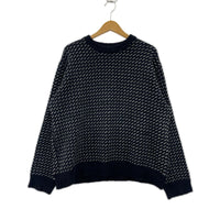 ニット BAKERS ﾊﾞｰｽﾞｱｲ ﾆｯﾄ　ﾈｲﾋﾞｰ　L L ネイビー