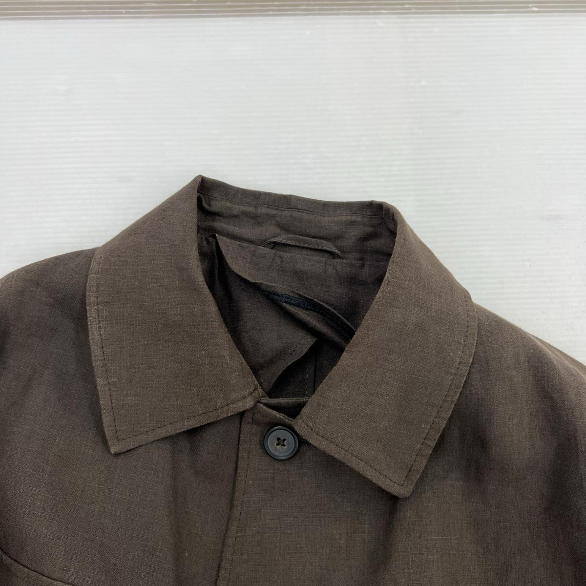 ジャケット CORDINGS LINEN SAFARI JACKET (38R) ブラウン