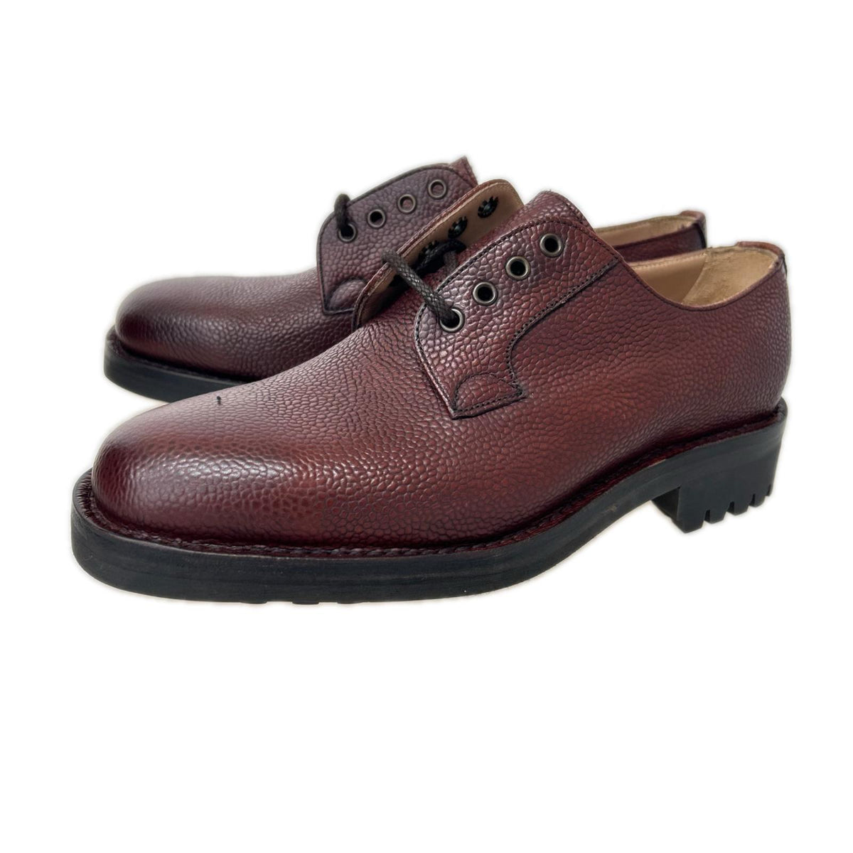 シューズ MALVERN C BURGUNDY GRAIN ブラウン