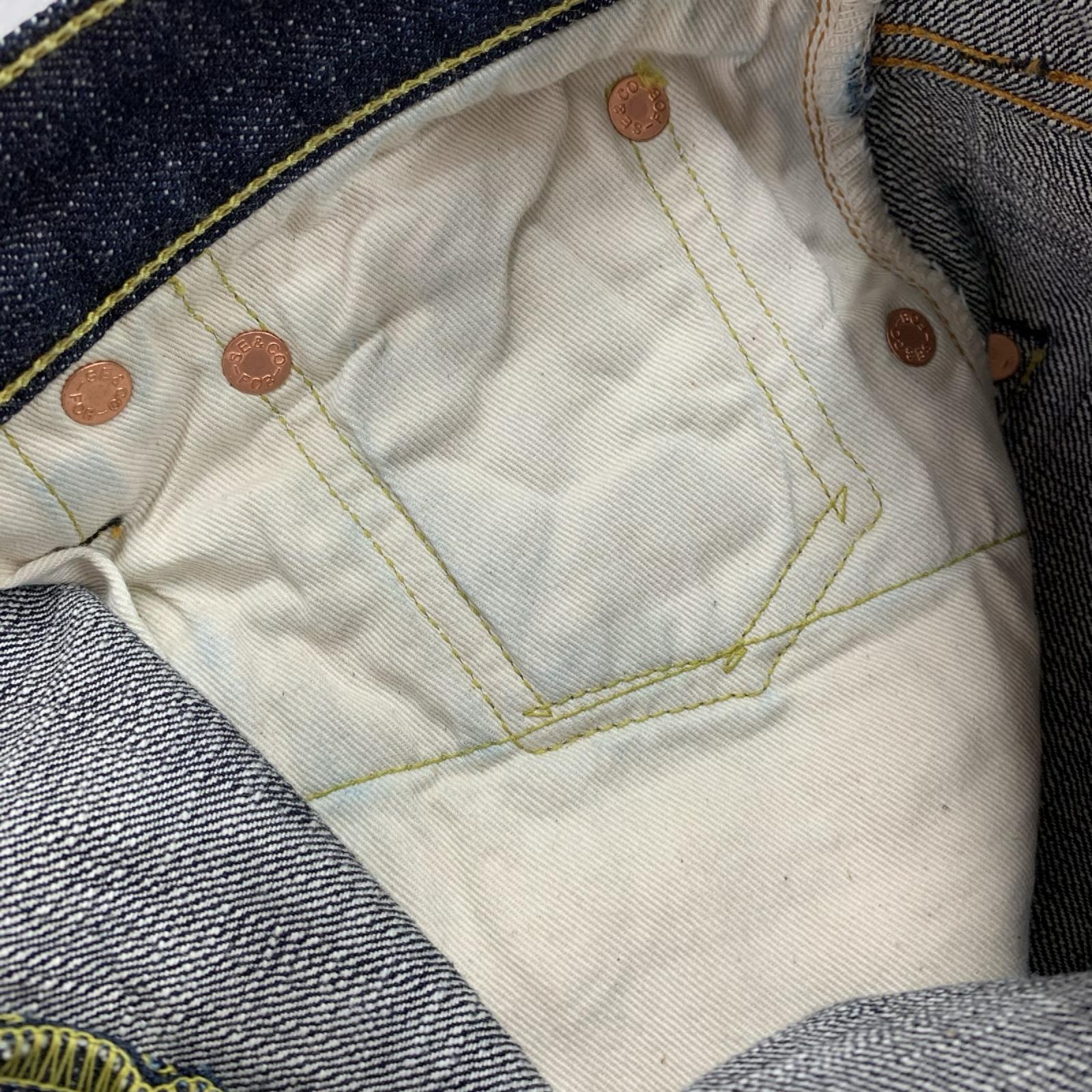 デニムパンツ FOB FACTORY LOT. F147 W32 32 ネイビー