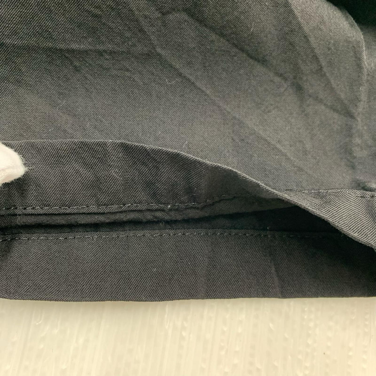 パンツ HOMME ｳｰﾙ ｽﾄﾚｰﾄ ｽﾗｯｸｽ 黒 SS ブラック
