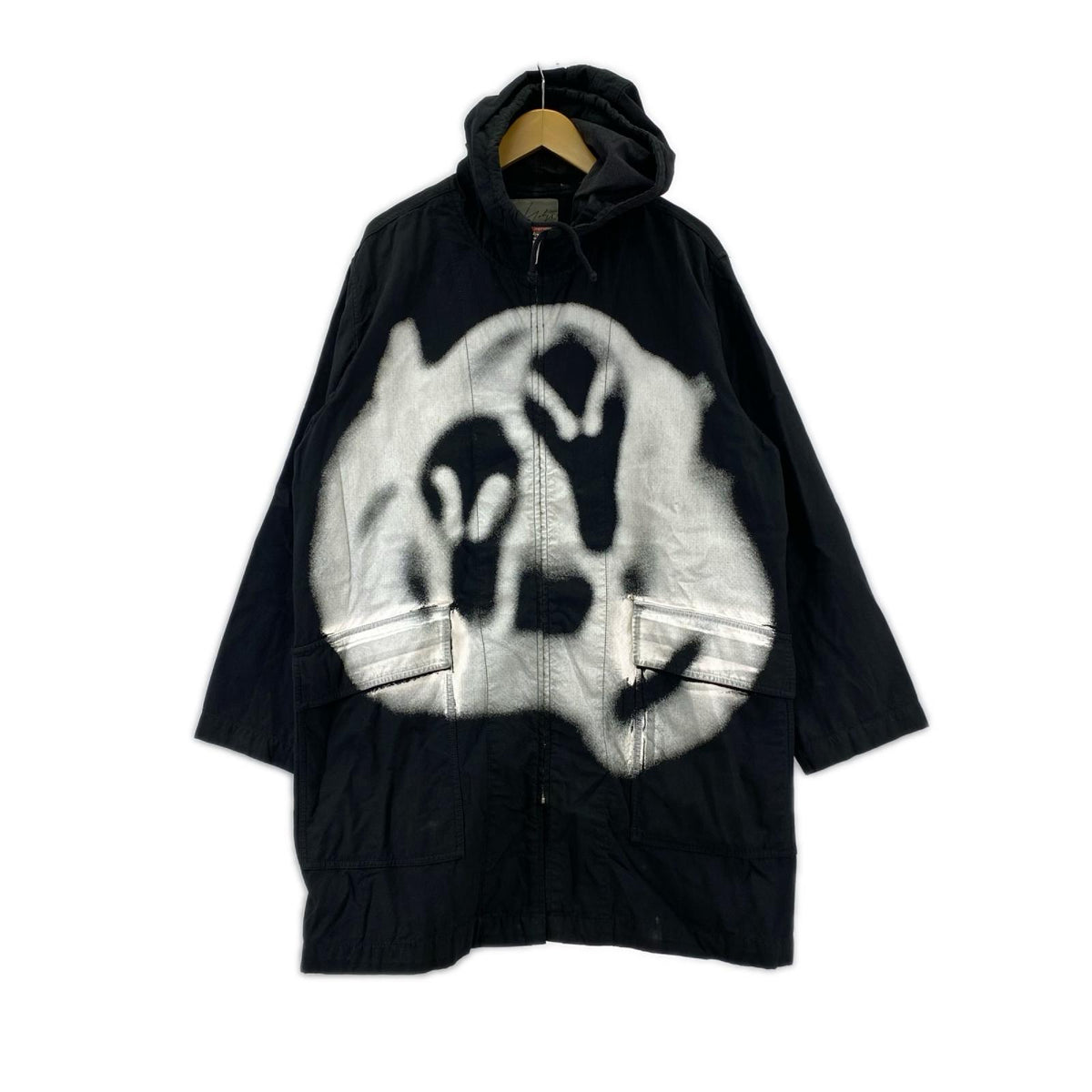 ミリタリージャケット Supreme ×Yohji Yamamoto 20AW ﾓｯｽﾞｺｰﾄ sizeS ﾌﾞﾗｯｸ S ブラック