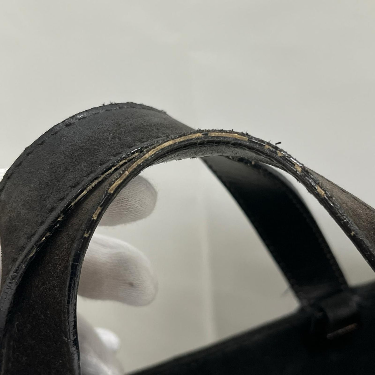GUCCI スエードトート 黒