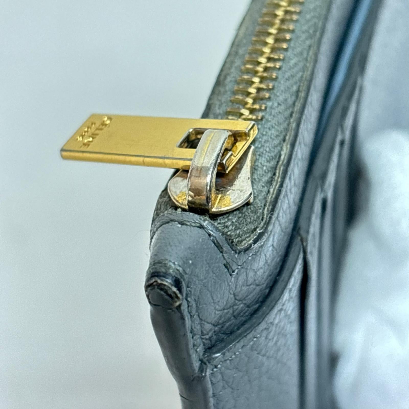 ジップカードホルダー グレー