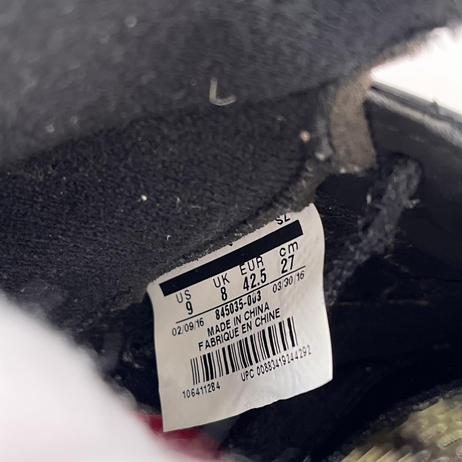 スニーカー Air Jordan 5 Retro OG Black/Fire Red 845035-003 (27cm) 27cm (US9 UK8 1/2 EU44) ブラック