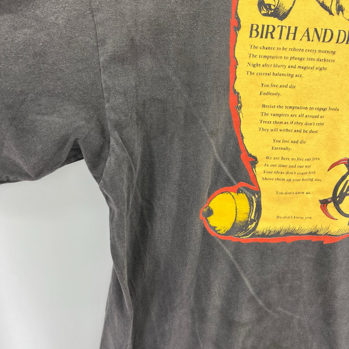 半袖Ｔシャツ SS TEE / BIRTH AND DEATH (L) L グレー