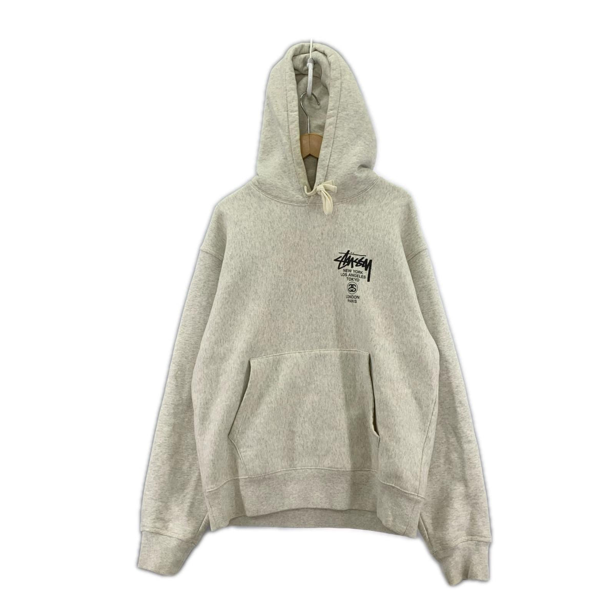 パーカー STUSSY World Tour Hoodie ﾊﾟｰｶｰ(L) L グレー
