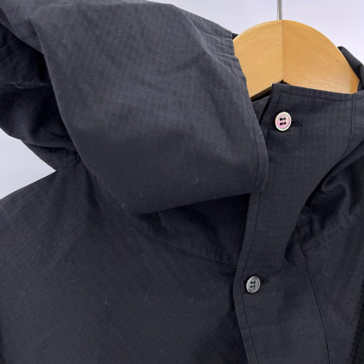 長袖シャツ homme deux 25AW ﾌｰﾃﾞｯﾄﾞｼｬﾂ ﾌﾞﾗｯｸ（Ｌ） L ブラック