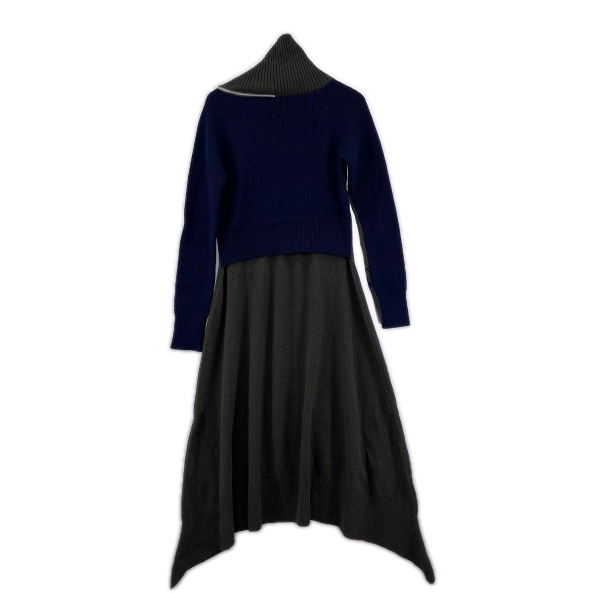 ワンピース Sacai 21AW ﾆｯﾄﾜﾝﾋﾟｰｽ 1 ｶｰｷ 1