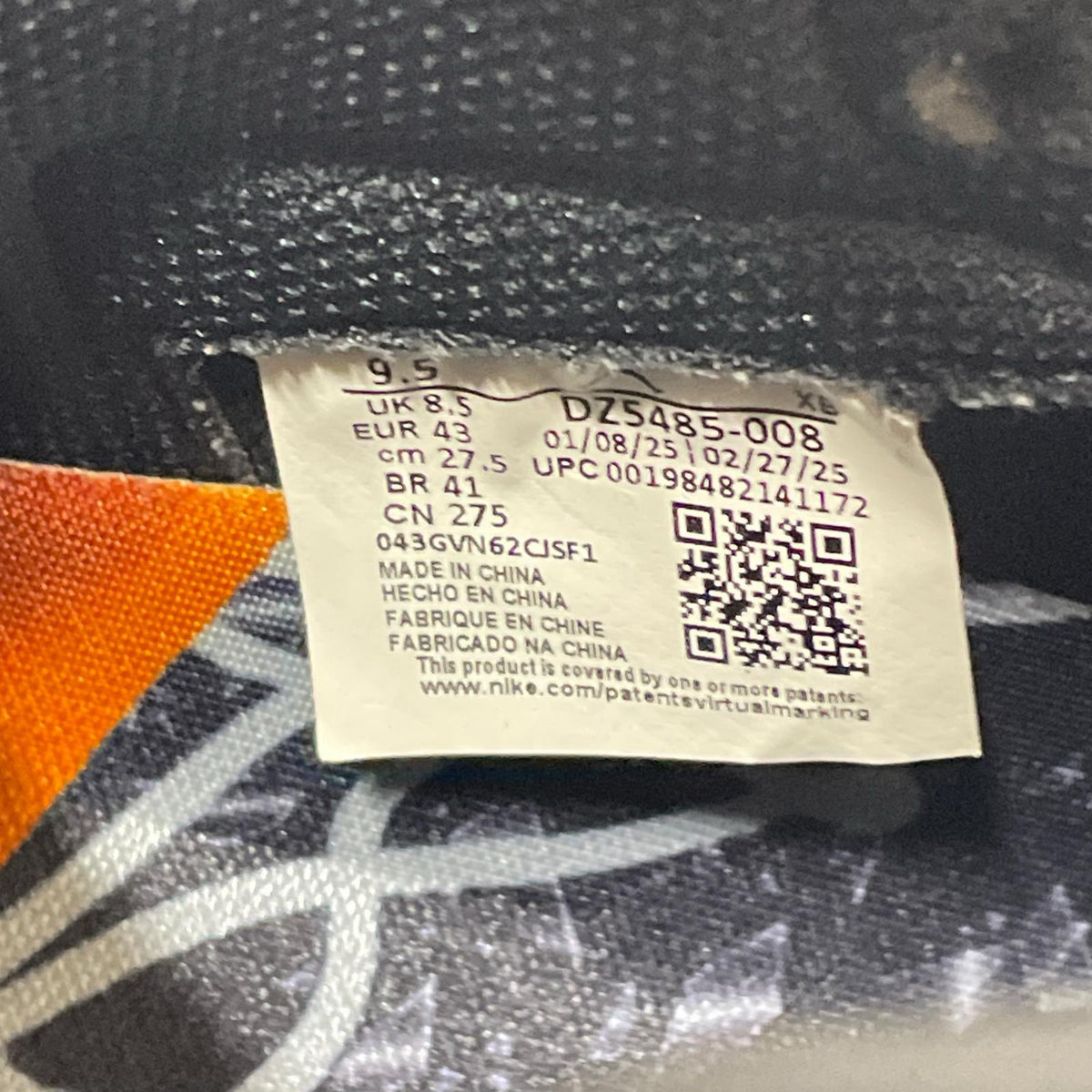 スニーカー AIR JORDAN 1 RETRO HIGH OG SHATTERED 27.5cm (US9 1/2 UK9 EU45) マルチカラー
