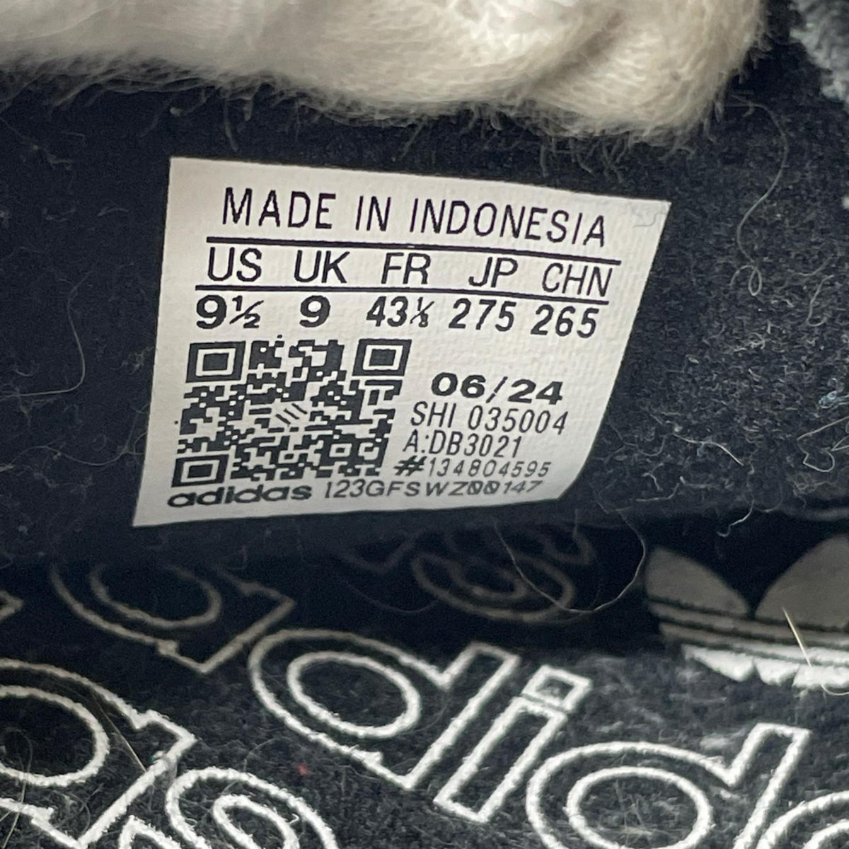 スニーカー ADIDAS　DB3021　HANDBALL SPEZIAL 27.5cm (US9 1/2 UK9 EU45) ブラック