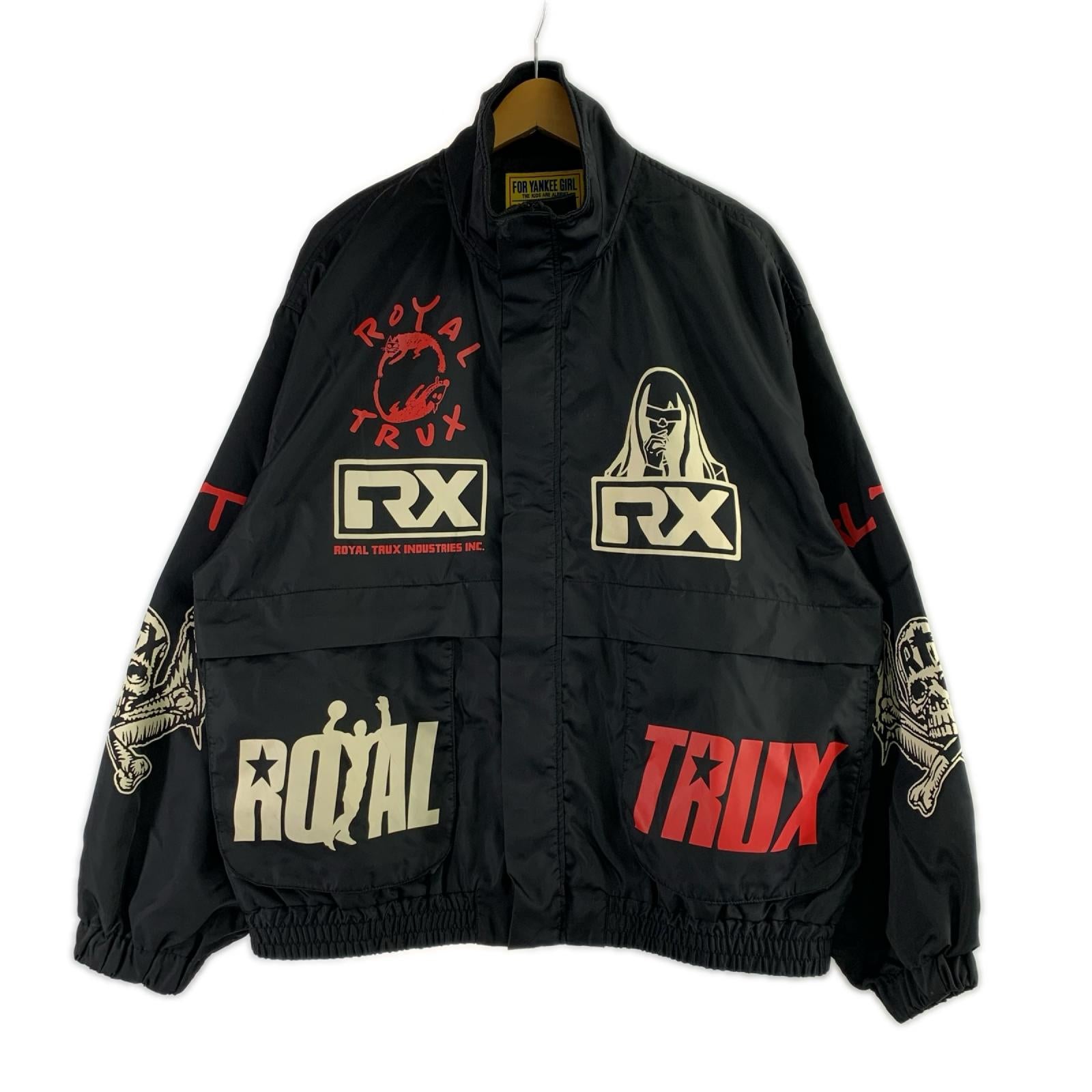 ジャケット ROYAL TRUX /ART SCRATCH ｽﾀﾝﾄﾞｶﾗｰﾌﾞﾙｿﾞﾝ ブラック