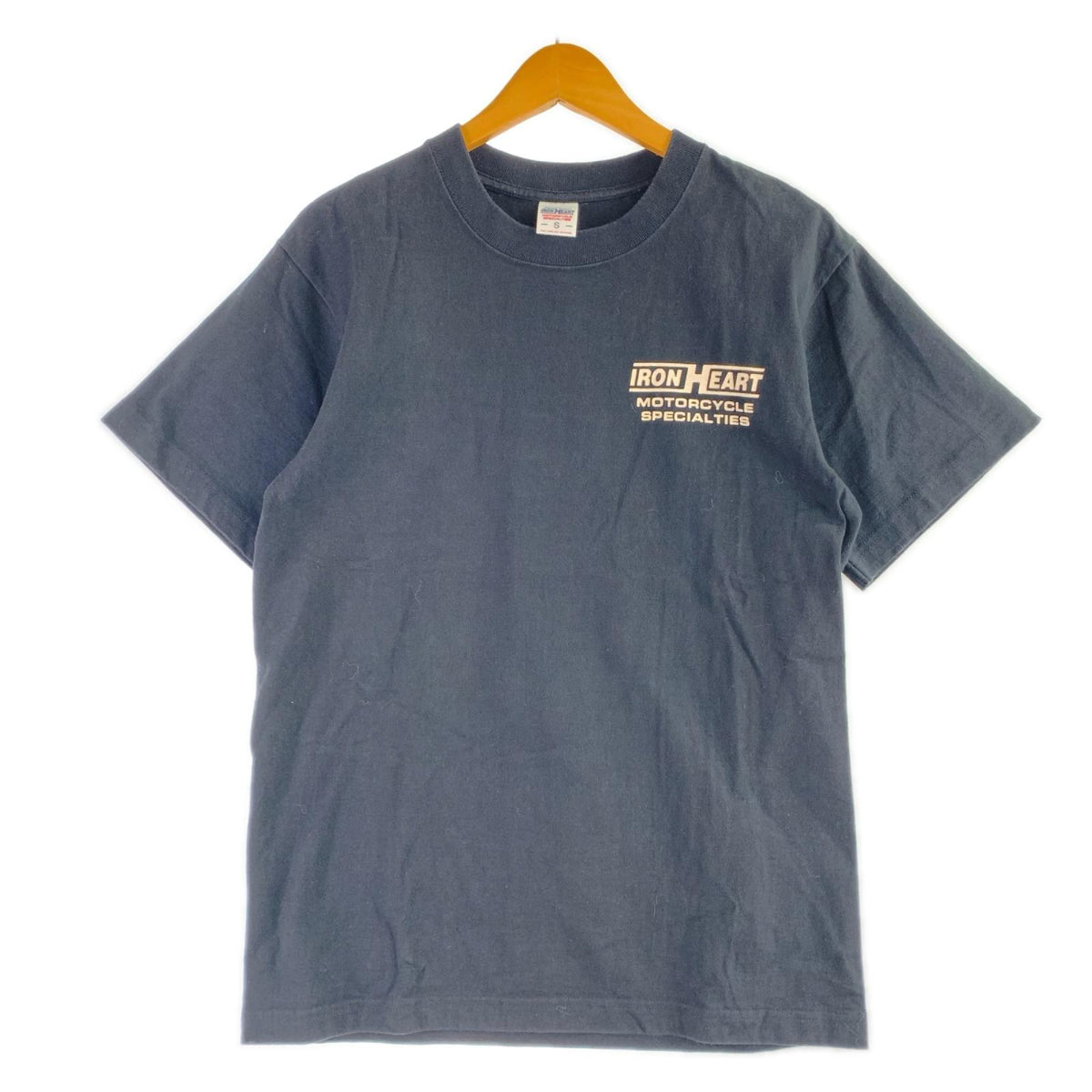 半袖Ｔシャツ 胸 ﾊﾞｯｸ ﾌﾟﾘﾝﾄ TEE 黒 S ブラック