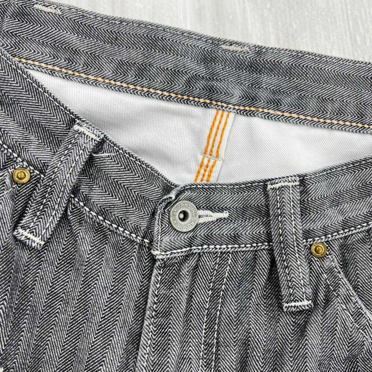 デニムパンツ ﾍﾘﾝﾎﾞｰﾝ ﾀﾞﾌﾞﾙﾆｰ ﾊﾟﾝﾂ ｸﾞﾚｰ グレー