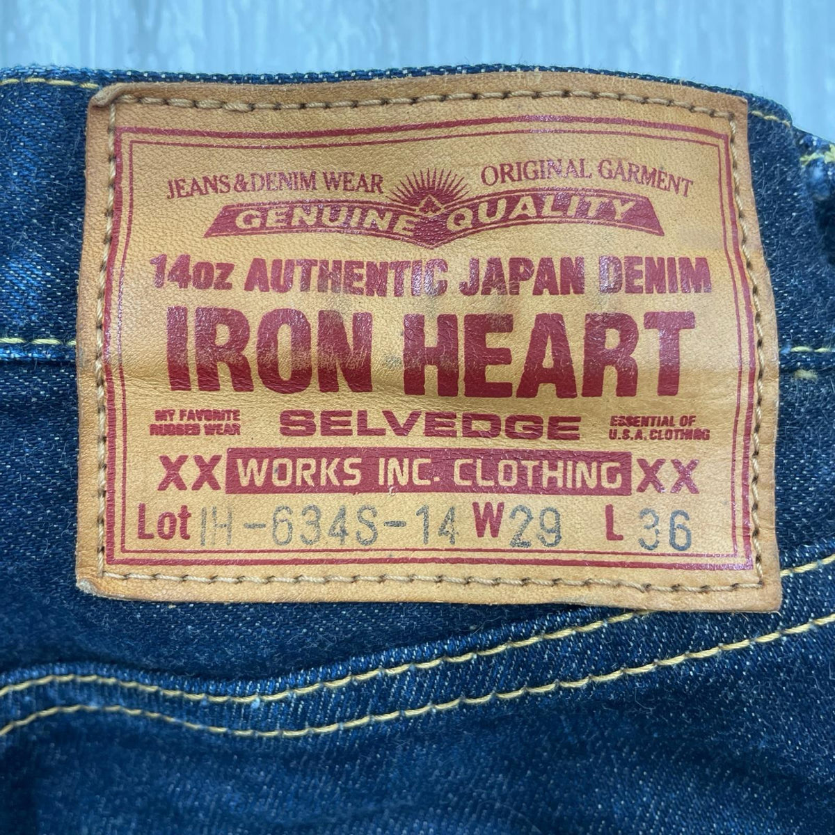 デニムパンツ 14oz ｾﾙﾋﾞｯﾁﾃﾞﾆﾑ ｽﾄﾚｰﾄ ﾊﾟﾝﾂ ｲﾝﾃﾞｨｺﾞ