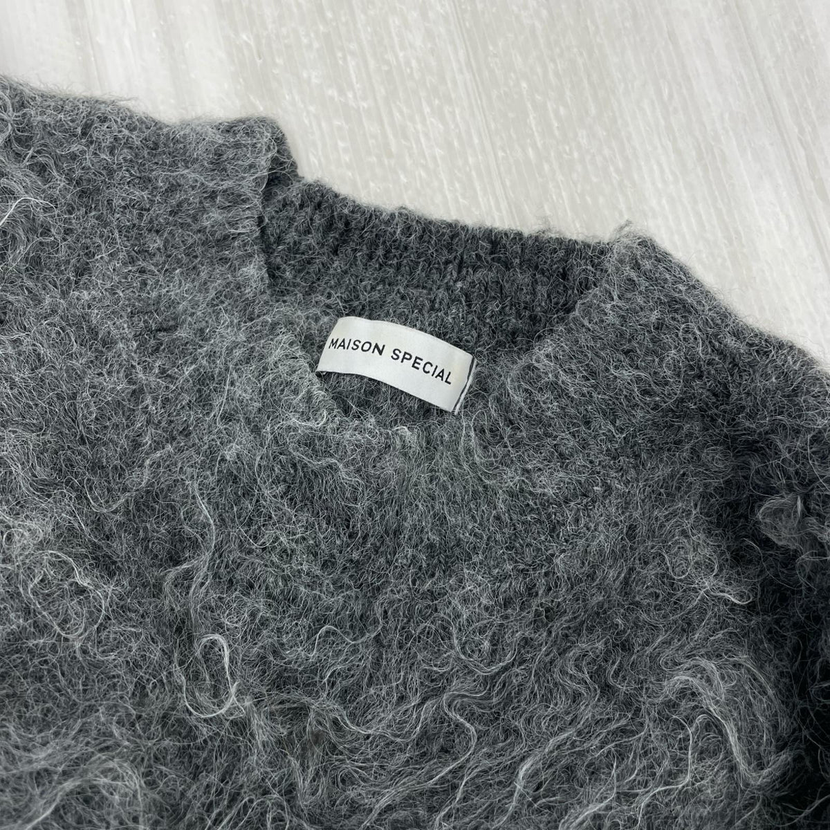 ニット Shaggy Knit Pullover ｸﾞﾚｰ　F グレー