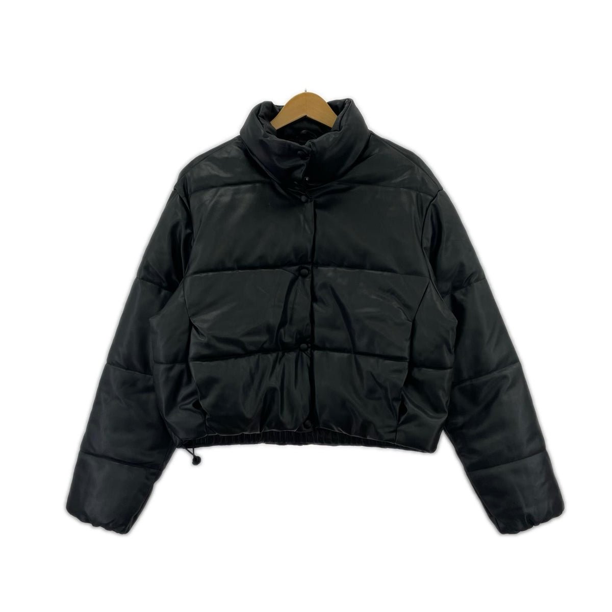 ジャケット ｴｺﾚｻﾞｰ 中綿ｼﾞｬｹｯﾄ　黒　M M ブラック