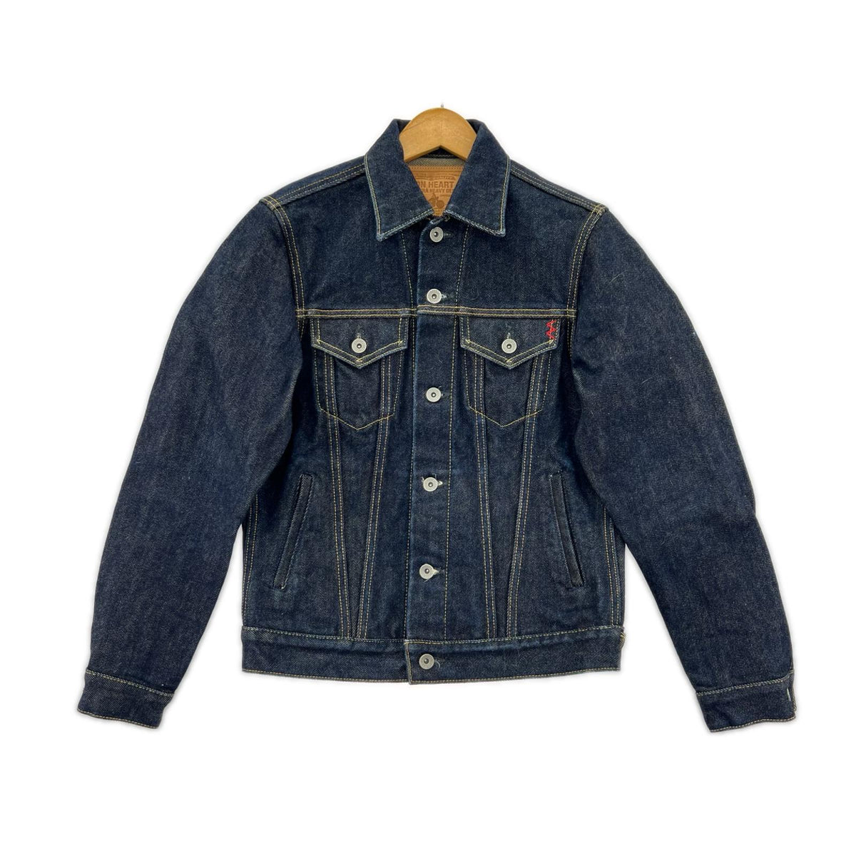 デニムジャケット 21oz ｾﾙﾋﾞｯﾁﾃﾞﾆﾑ ｻｲﾄﾞﾎﾟｹｯﾄ付 ﾄﾗｯｶｰｼﾞｬｹｯﾄ ブルー