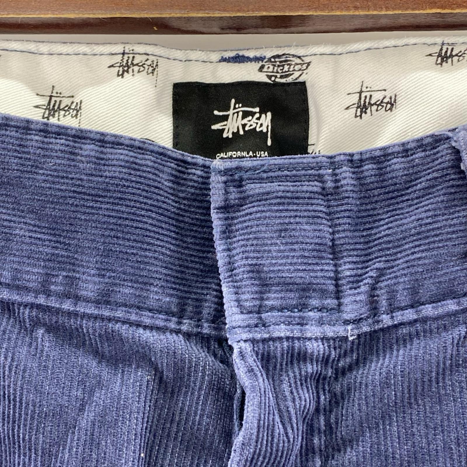パンツ Dickies×STUSSY ｺｰﾃﾞｭﾛｲﾊﾟﾝﾂ STS003 紺 (32) 32 ネイビー