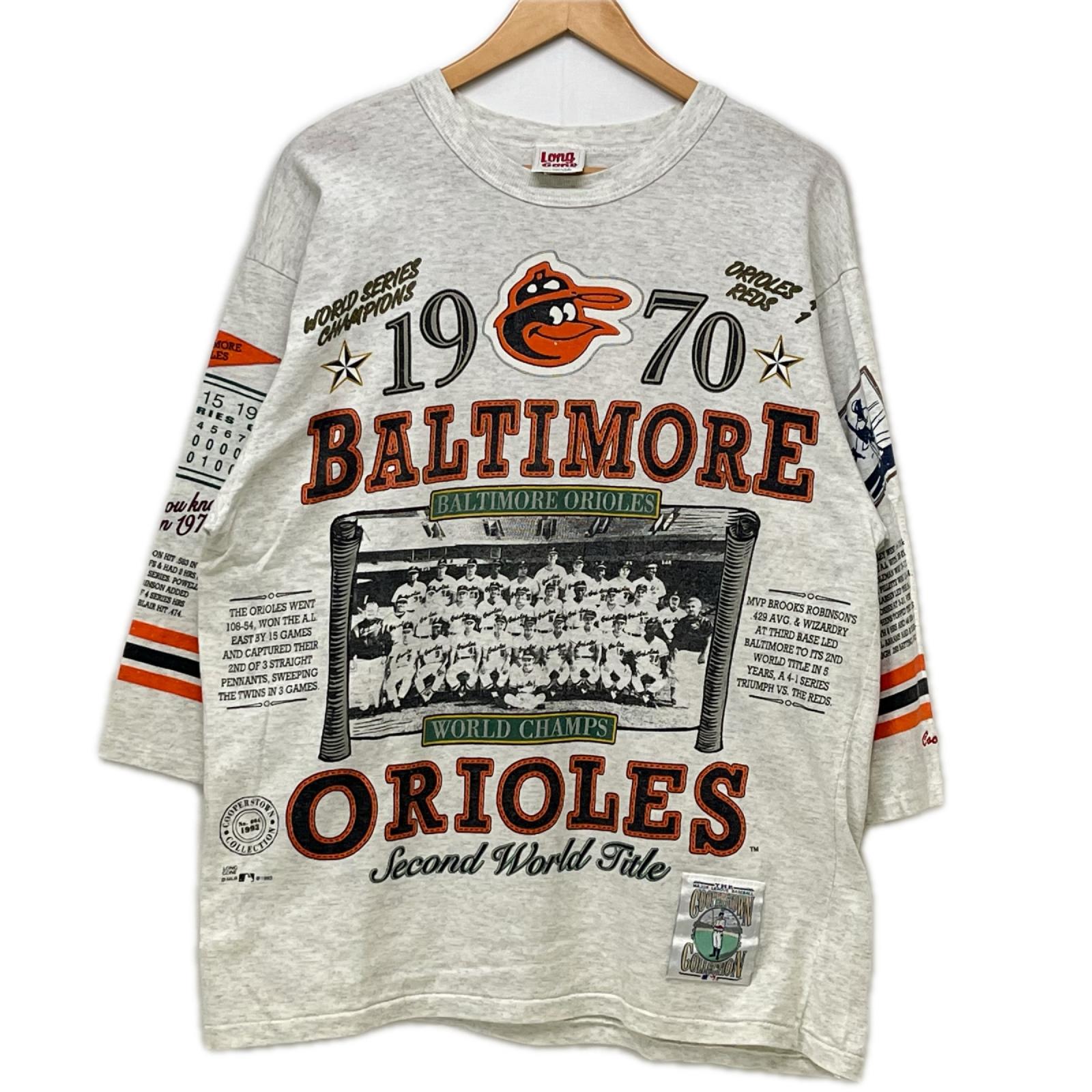 長袖Ｔシャツ Long Gone 90s BALTIMORE ORIOLES sizeL ｸﾞﾚｰ L グレー