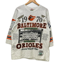 長袖Ｔシャツ Long Gone 90s BALTIMORE ORIOLES sizeL ｸﾞﾚｰ L グレー