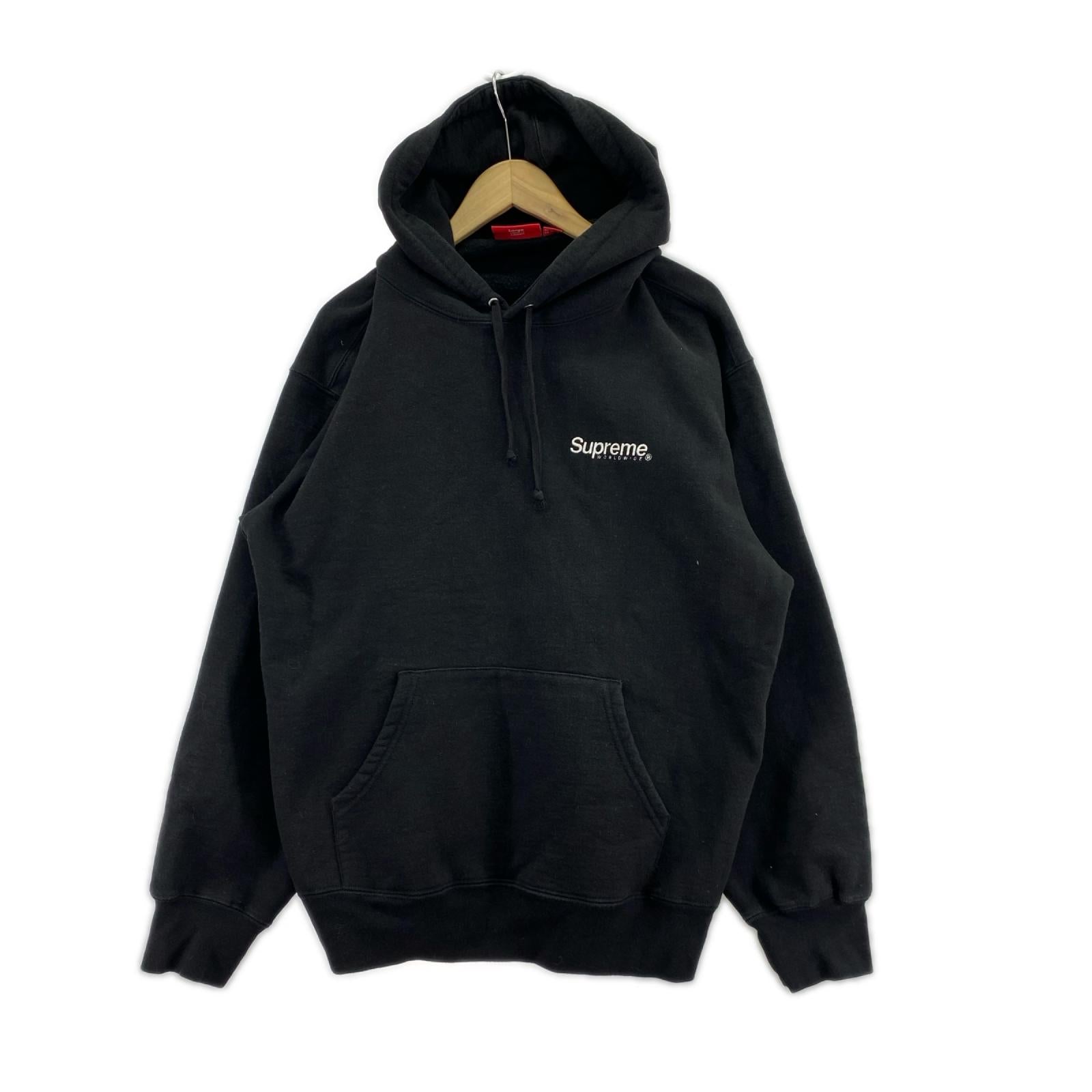 パーカー 23ss WORLDWIDE HOODED 黒 L L ブラック