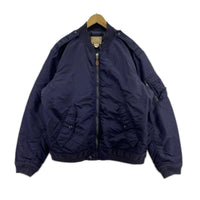 ジャケット ﾂｲﾙﾀﾞｳﾝ ﾎﾞﾝﾊﾞｰｼﾞｬｹｯﾄ 紺 XXL ネイビー