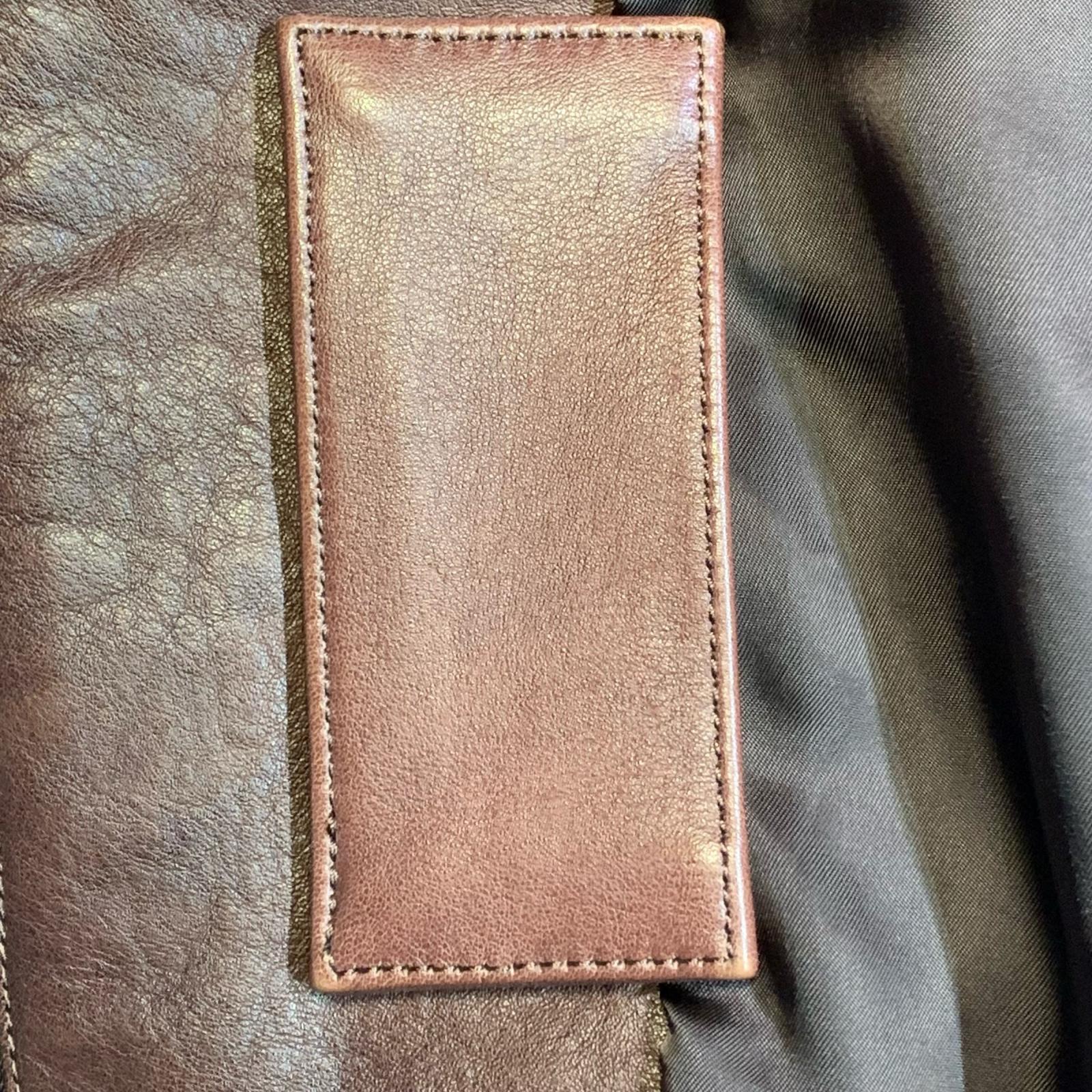 レザージャケット 26SS COW LEATHER VINTAGE ZIP JACKET S