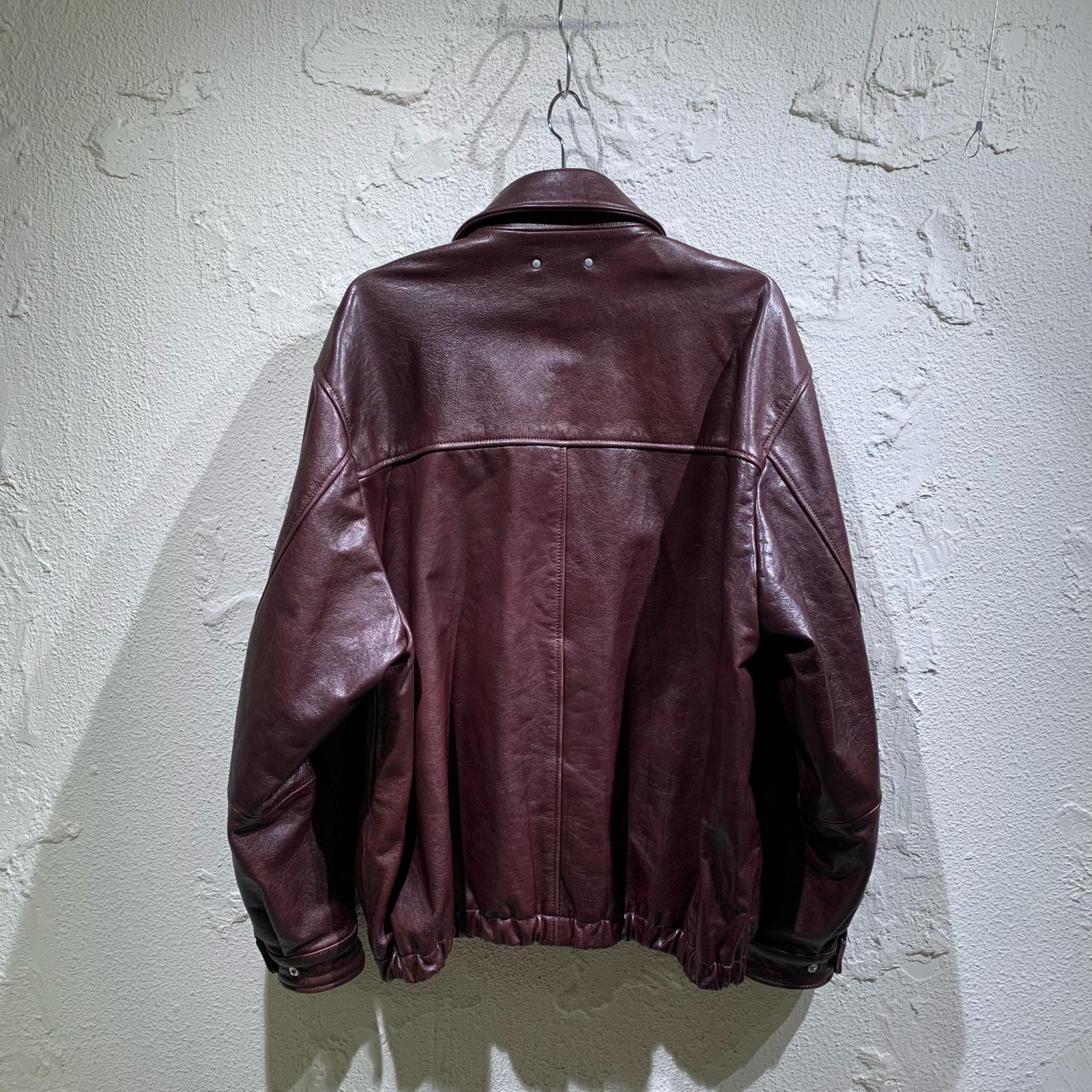 レザージャケット 26SS COW LEATHER VINTAGE ZIP JACKET S