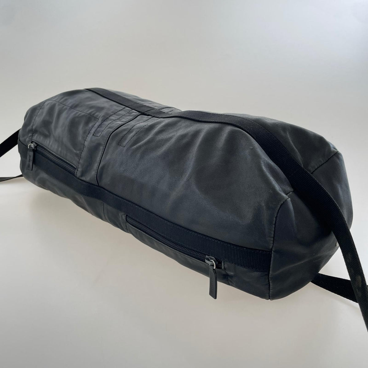 その他バッグ solid leather travel bag 本人期 ブラック