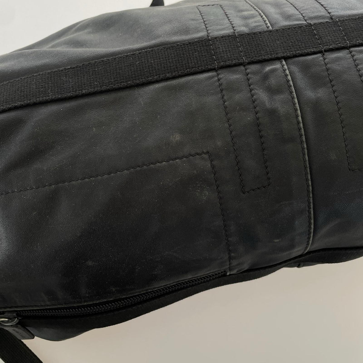その他バッグ solid leather travel bag 本人期 ブラック