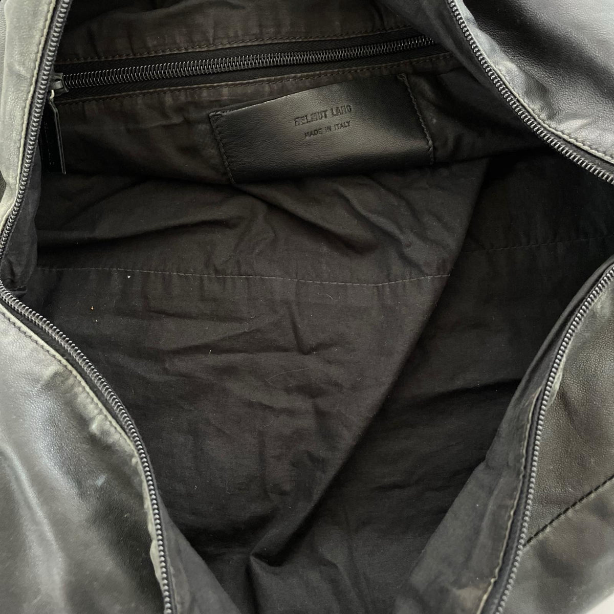 その他バッグ solid leather travel bag 本人期 ブラック